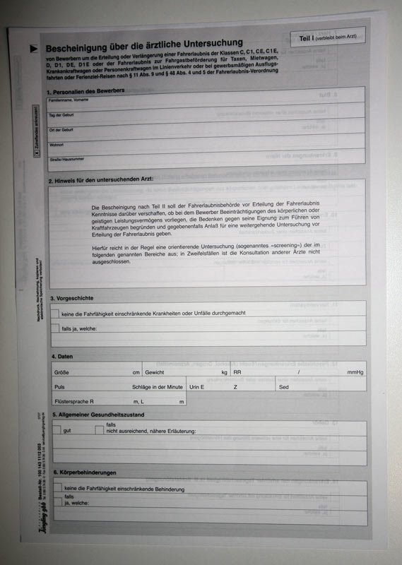 Tauglichkeitsuntersuchungen